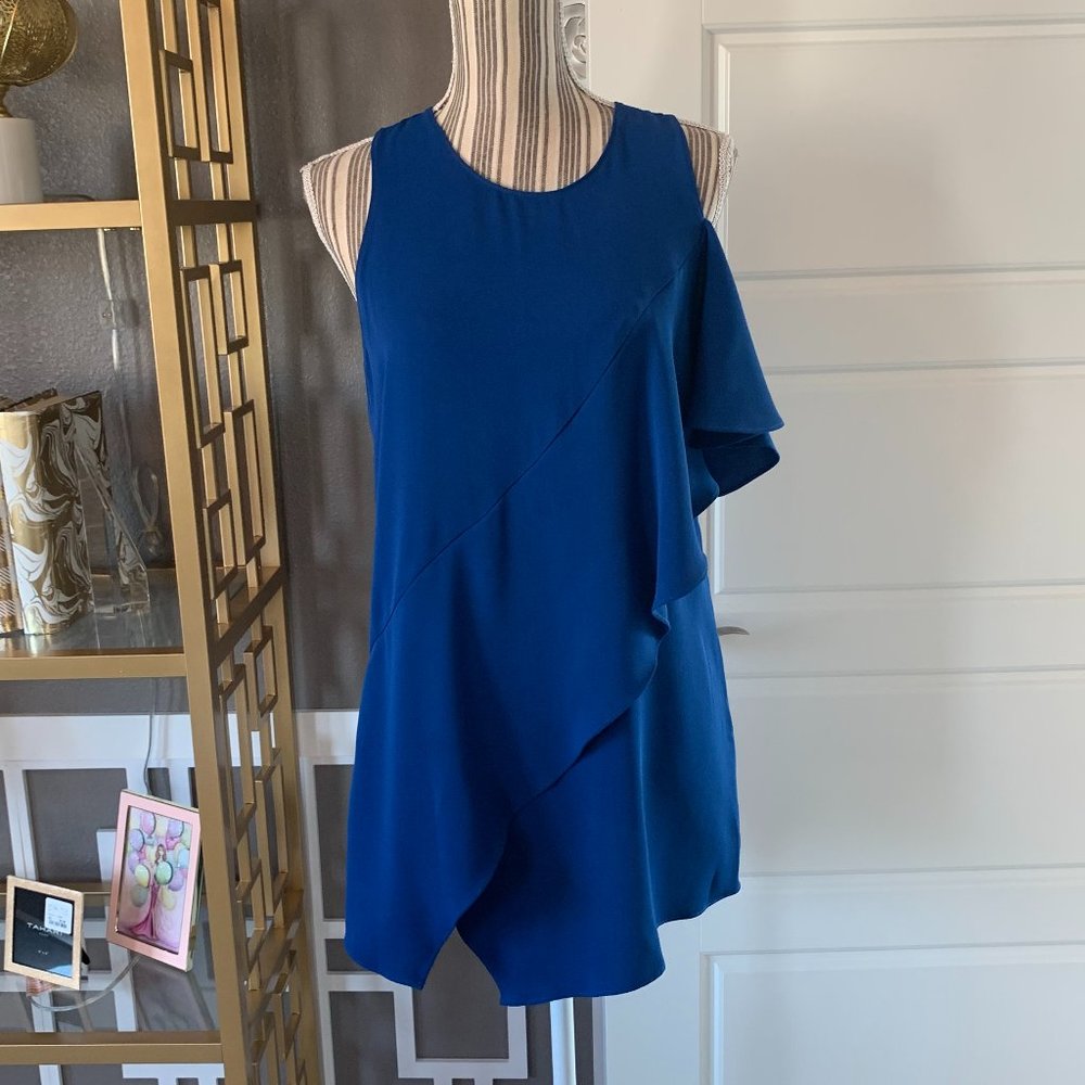 Halston Asymmetrical Sleeveless Top NWT